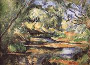 Paul Cezanne of the river through the woods USA oil painting artist